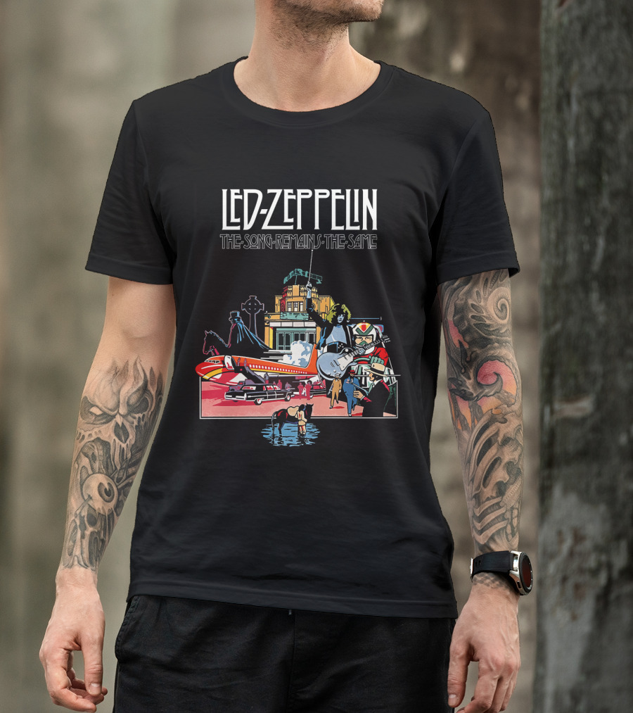 Lz 23 Lodztown Urban Scene With Horses Airplane And Architecture T-Shirt