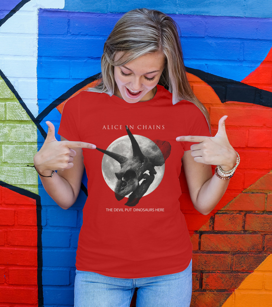 Alice In Chains The Devil Put Dinosaurs Here T-Shirt