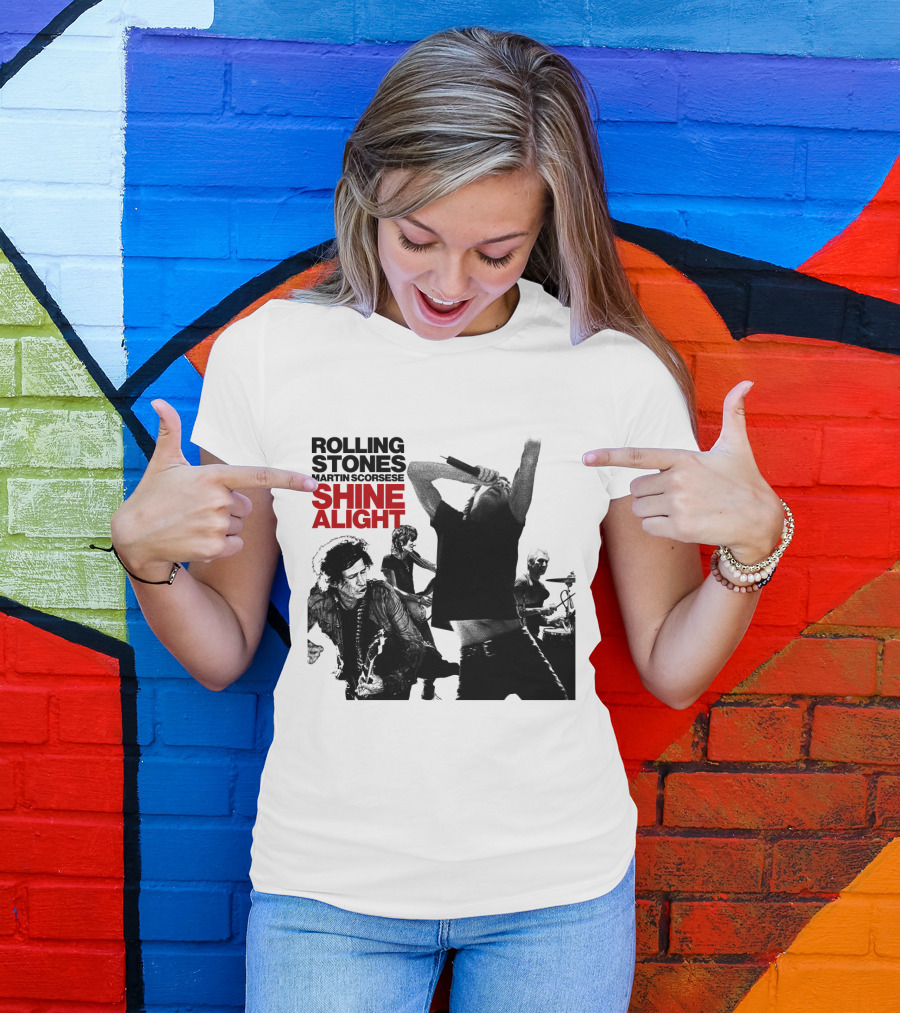 Rolling Stones Martin Scorsese Shine A Light T-Shirt