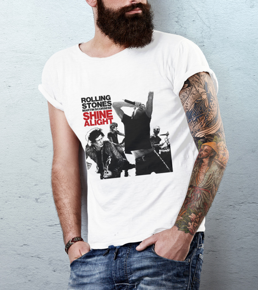 Rolling Stones Martin Scorsese Shine A Light T-Shirt