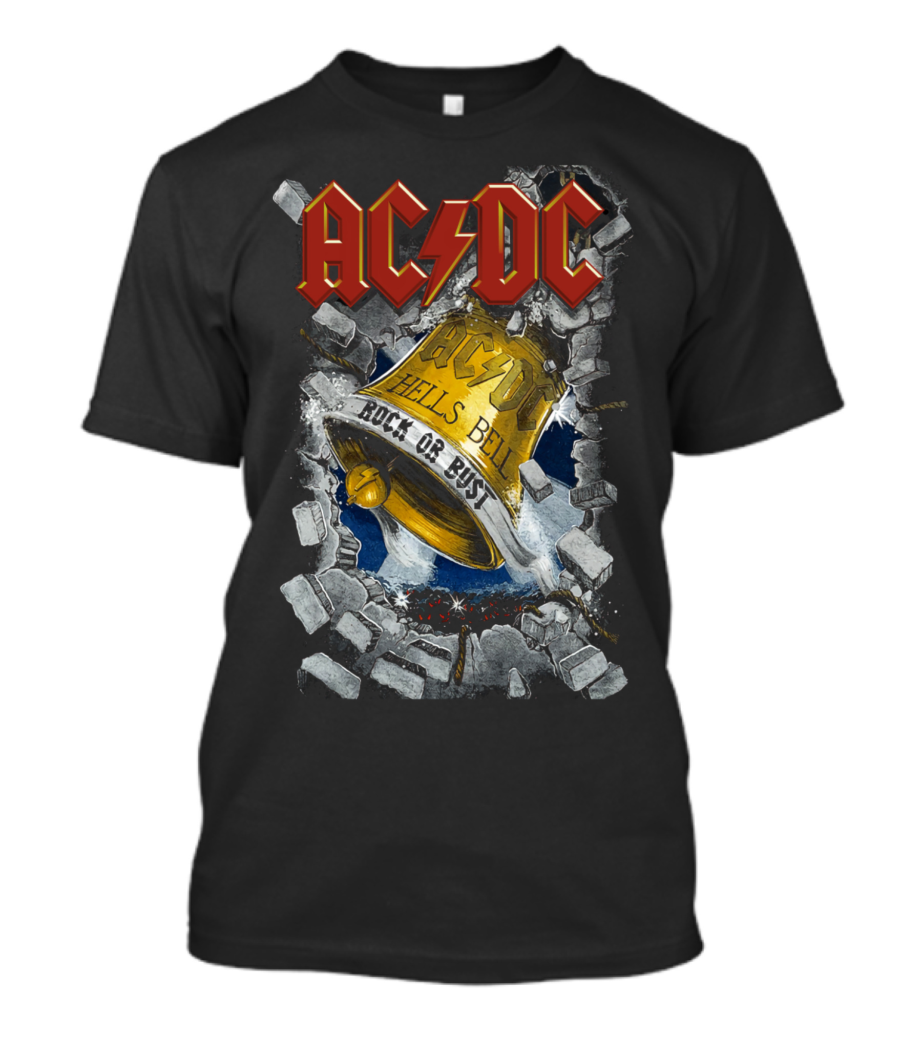Acdc Hells Bells Rock Or Bust T-Shirt