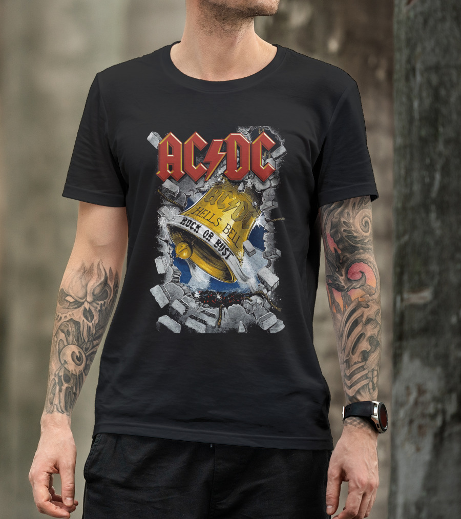 Acdc Hells Bells Rock Or Bust T-Shirt
