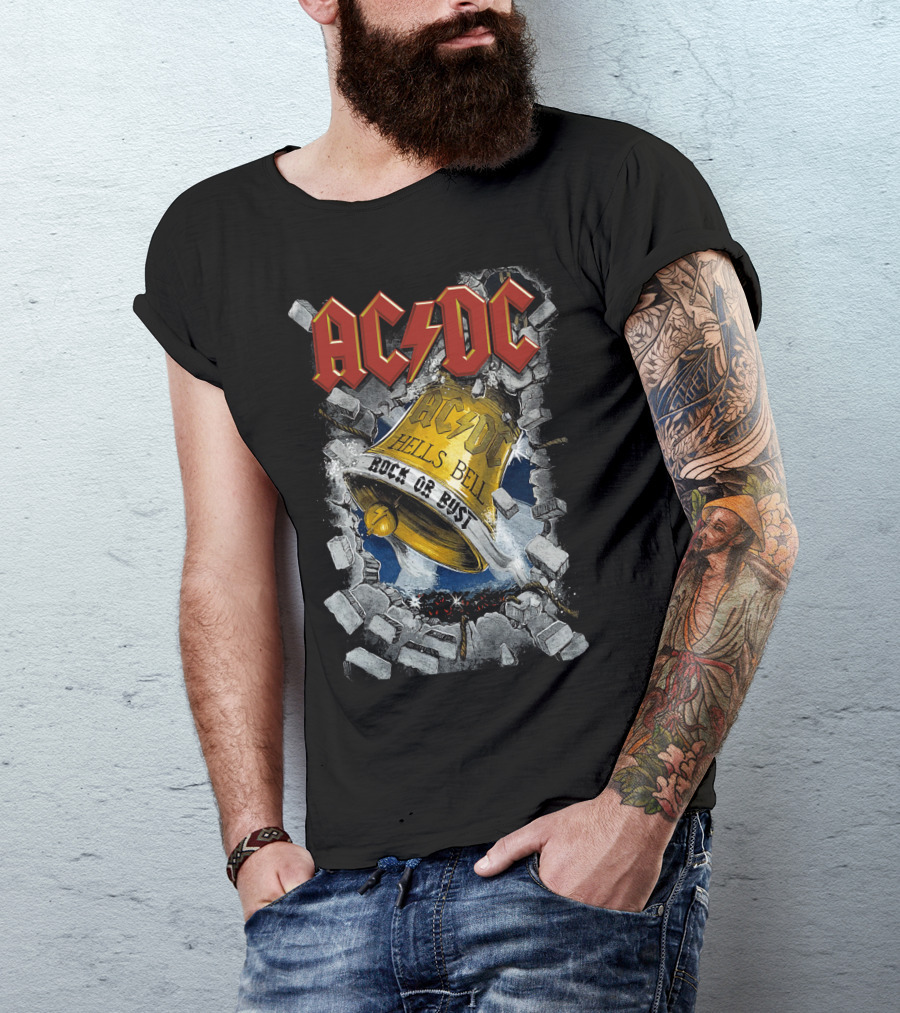 Acdc Hells Bells Rock Or Bust T-Shirt