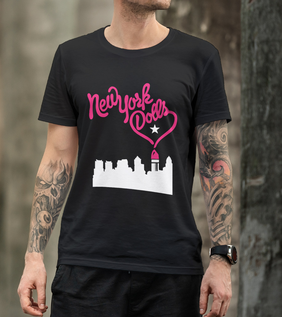 New York Dolls Skyline Star Retro Style T-Shirt