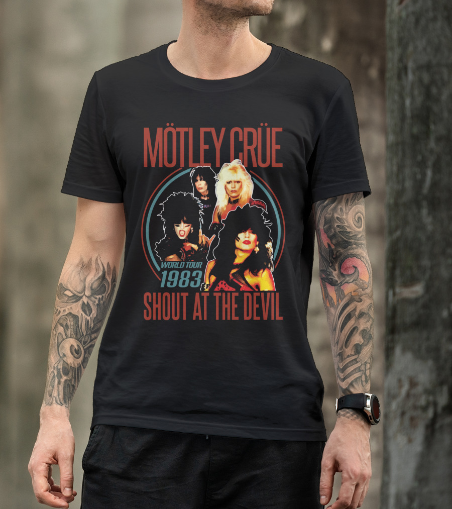 Mötley Crüe Shout At The Devil World Tour 1983 T-Shirt