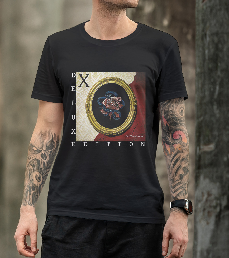 X Deluxe Edition Ain't Love Grand Rose Snake Frame T-Shirt