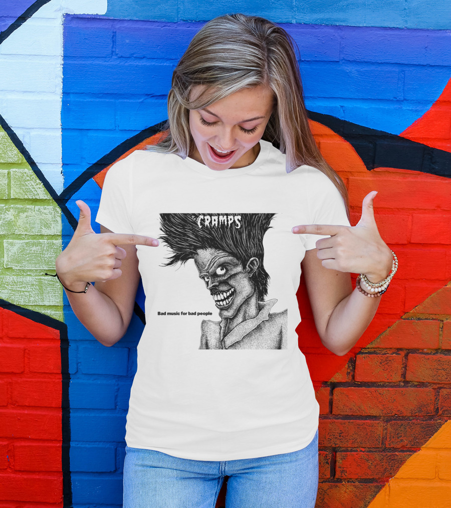 The Cramps Bad Music For Bad People Album Art T-Shirt