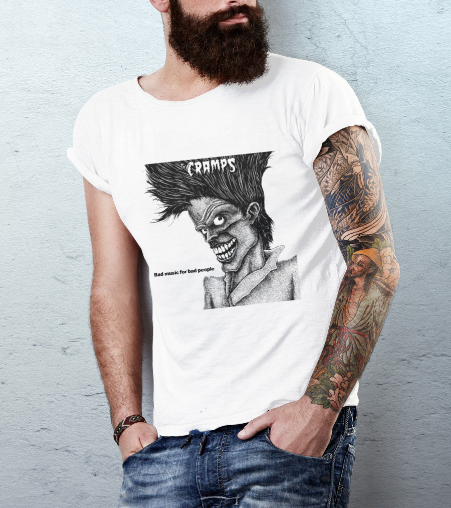 The Cramps Bad Music For Bad People Album Art T-Shirt