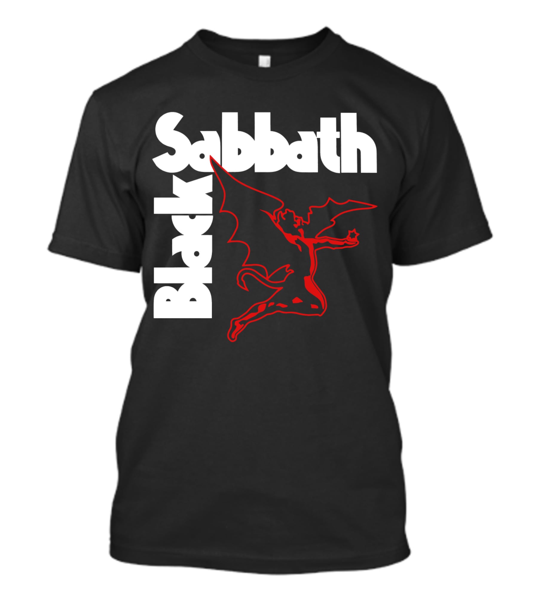 Black Sabbath Devil Logo Retro T-Shirt