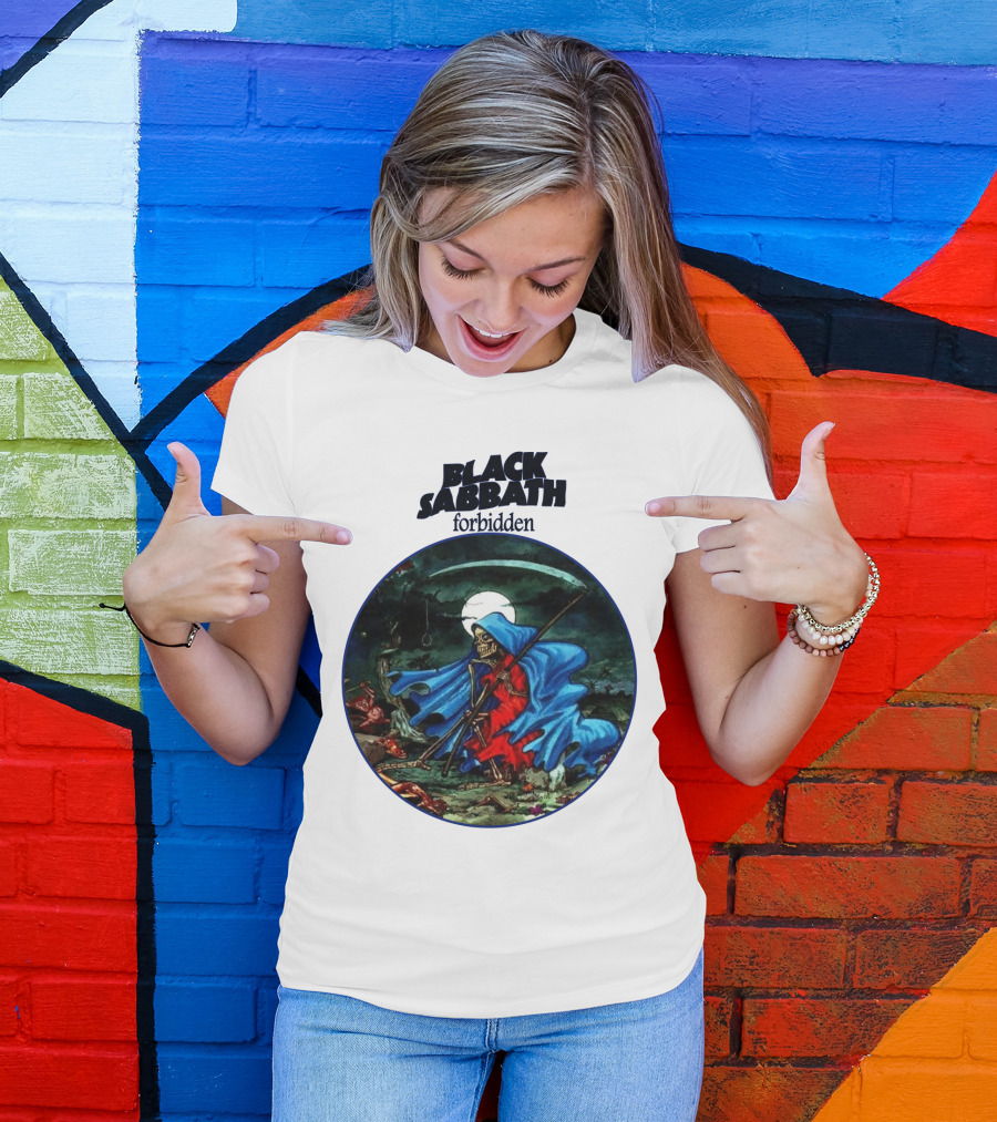 Black Sabbath Forbidden Grim Reaper Album Art T-Shirt