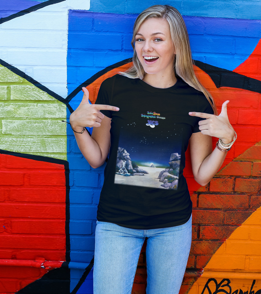 Tales From Topographic Oceans Yes Album Art Scenic Landscape T-Shirt