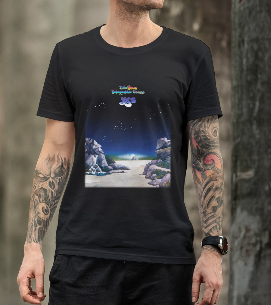 Tales From Topographic Oceans Yes Album Art Scenic Landscape T-Shirt