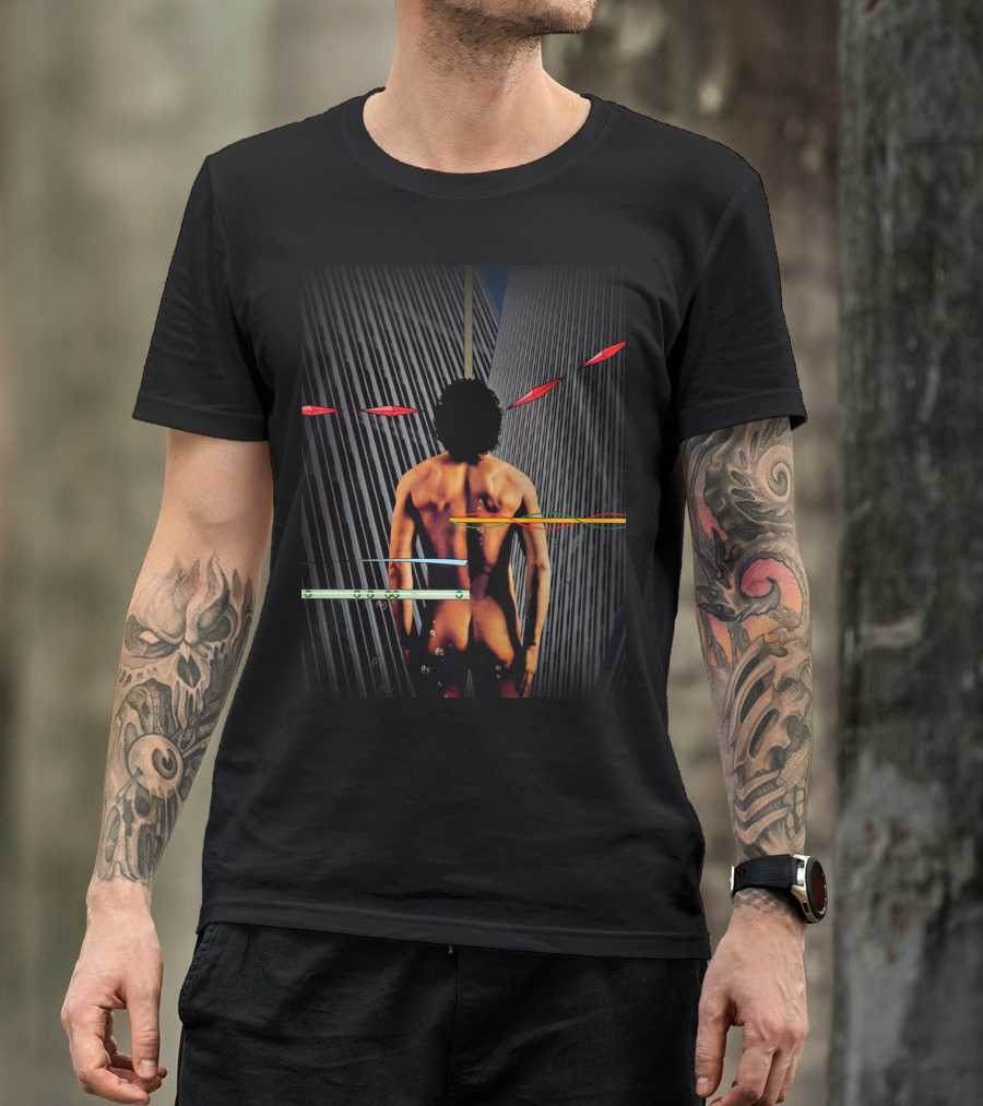 Twin Towers Back View With Abstract Elements T-Shirt