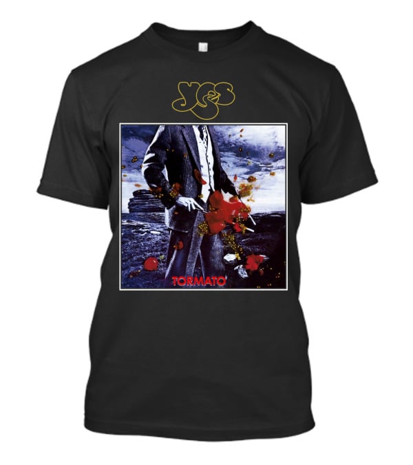 Yes Tormato Album Cover Art With Suit And Tornado T-Shirt