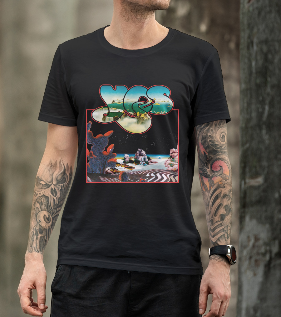 Yes Roger Dean Classic Album Art Ocean Landscape T-Shirt