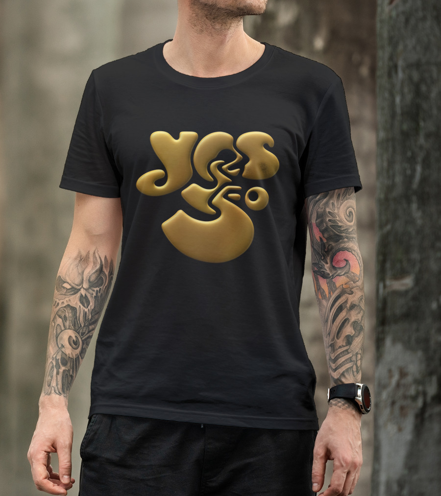 Ye 35 3D Gold Abstract T-Shirt