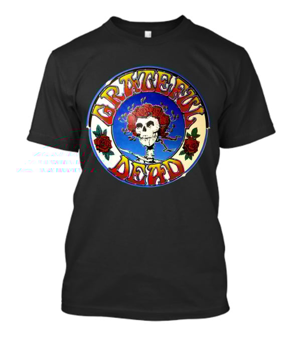 Grateful Dead Skeleton And Roses Circular T-Shirt