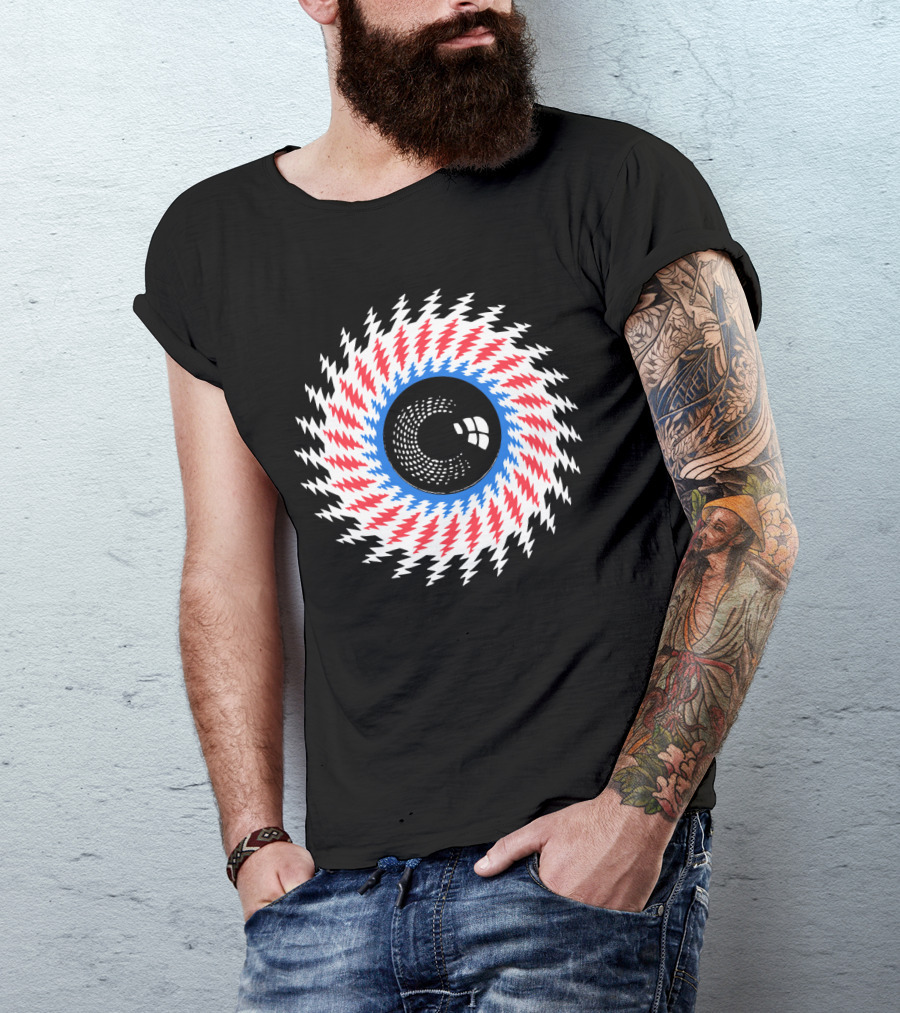Grateful Dead Steal Your Face Optical Illusion Eye T-Shirt