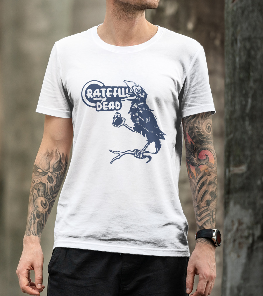 Grateful Dead Crow Holding Heart T-Shirt