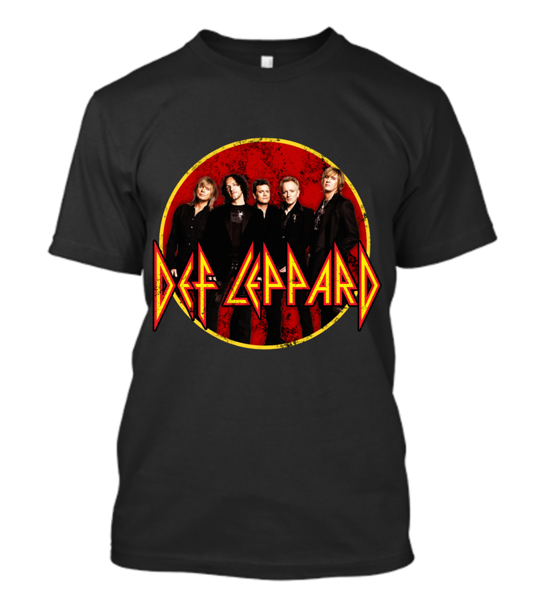 Def Leppard Band Logo And Members T-Shirt