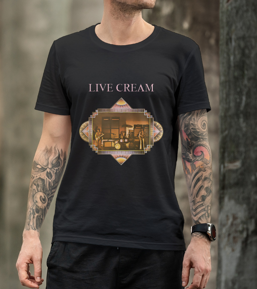 Live Cream Concert Performance Vintage Retro Style T-Shirt