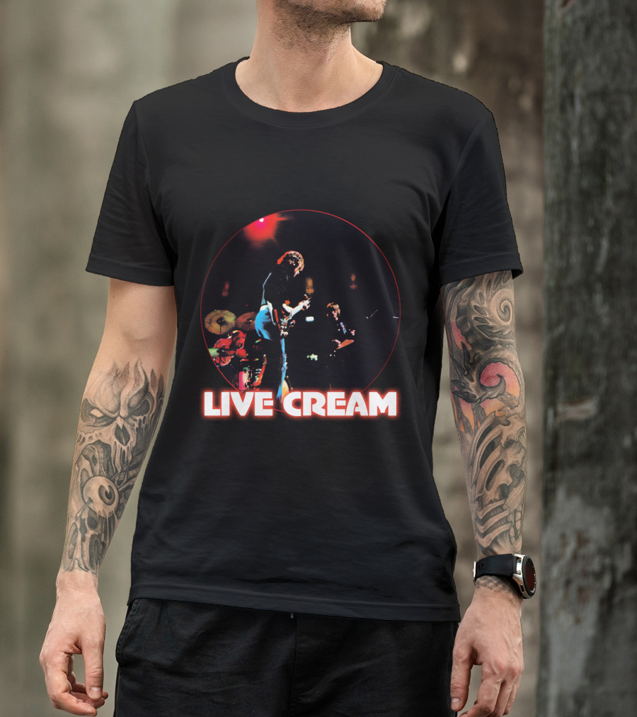 Live Cream Concert Performance Circular Visual T-Shirt