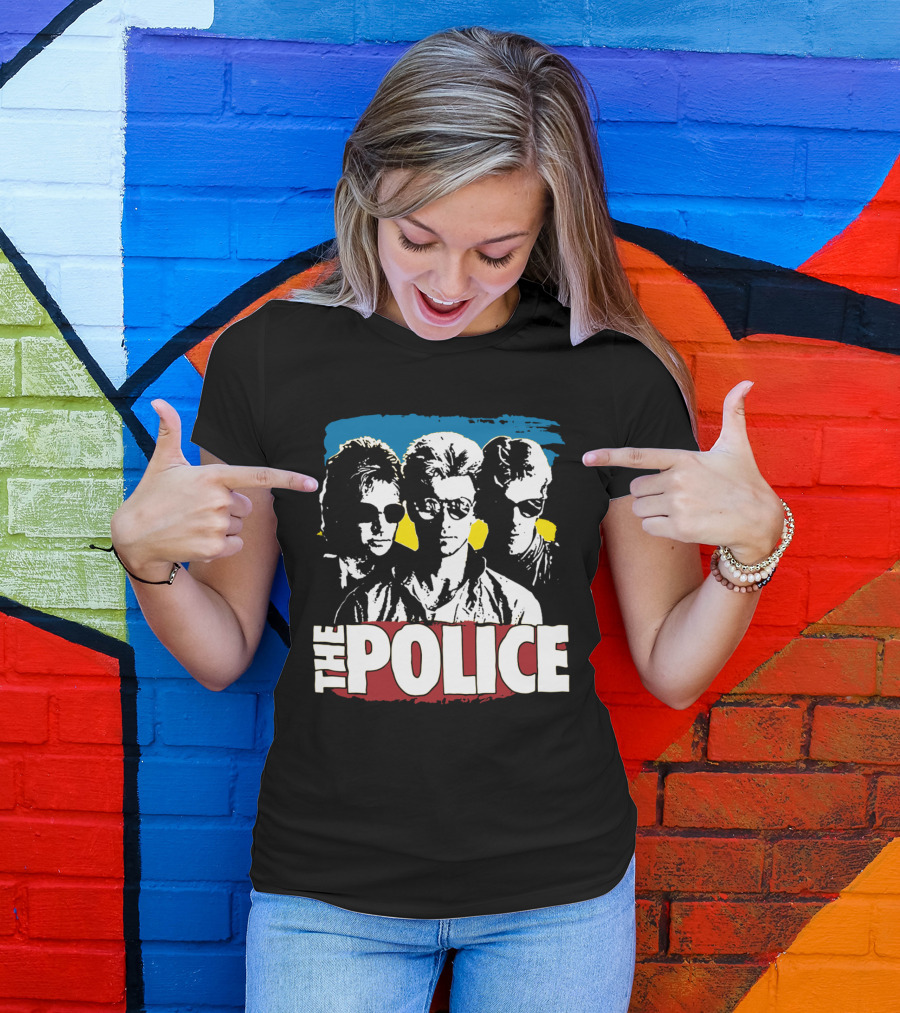 The Police Band Retro Style Silhouette T-Shirt