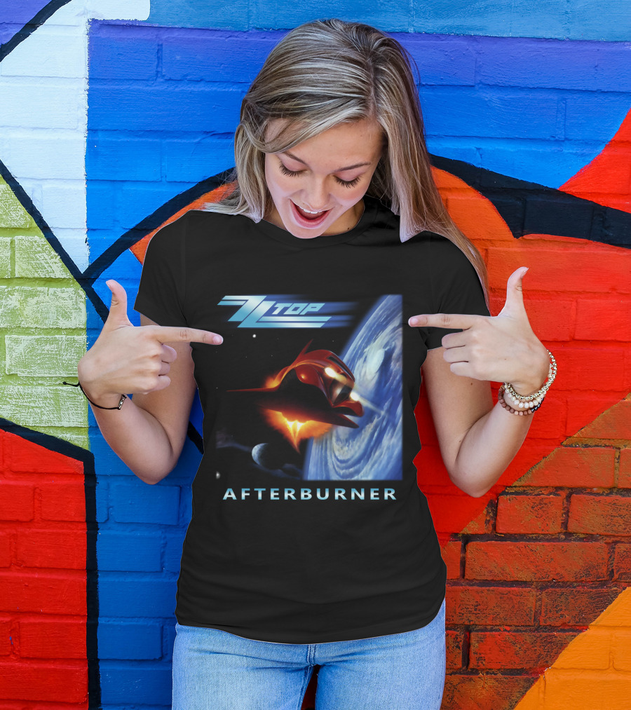 Zz Top Afterburner Spaceship Planet T-Shirt