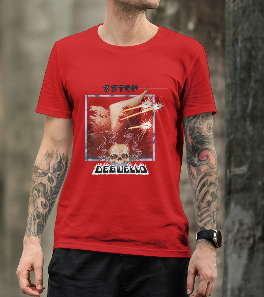 Zz Top Deguello Album Cover Skull Art T-Shirt