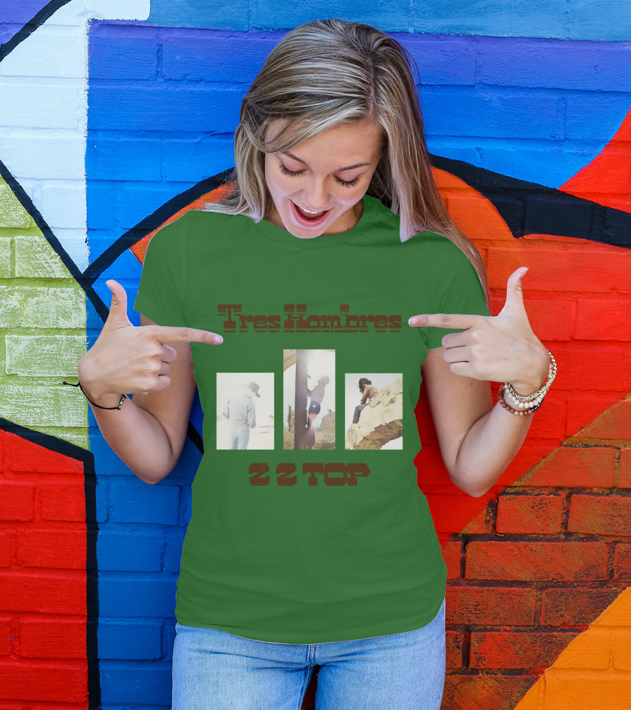 Tres Hombres Zz Top Vintage Album Cover T-Shirt