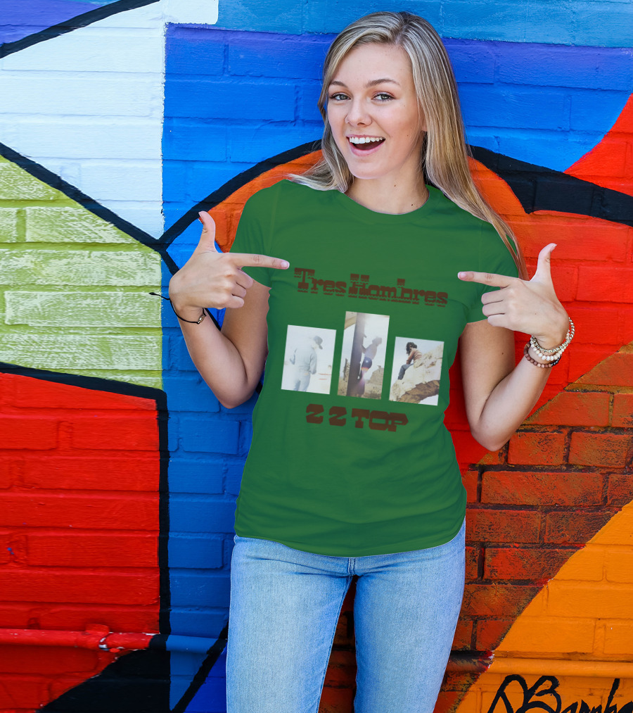 Tres Hombres Zz Top Vintage Album Cover T-Shirt