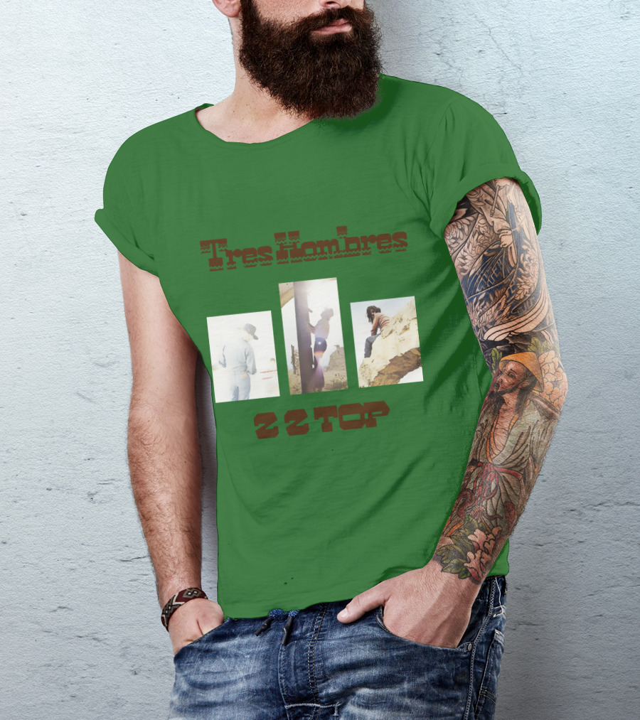 Tres Hombres Zz Top Vintage Album Cover T-Shirt