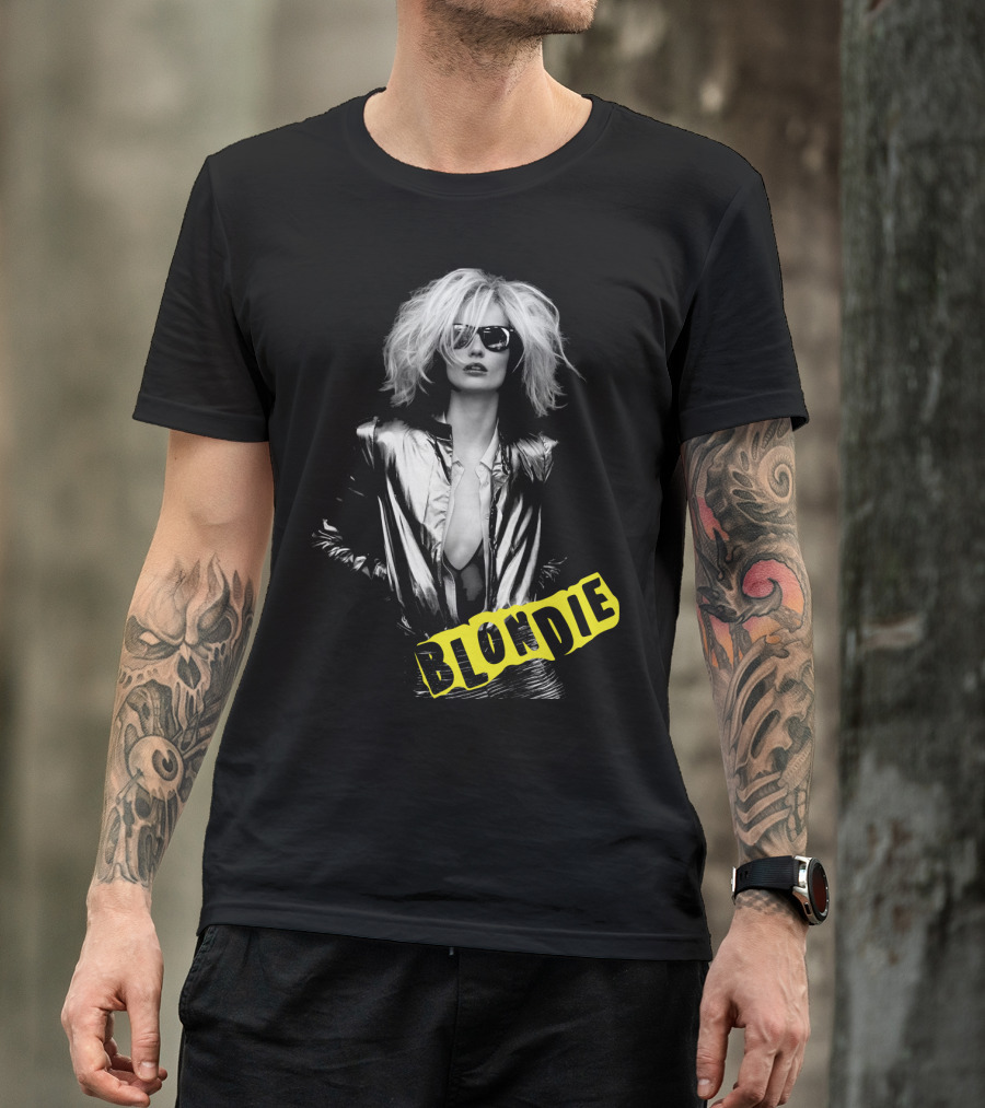 Blondie Silver Jacket And Sunglasses Iconic T-Shirt