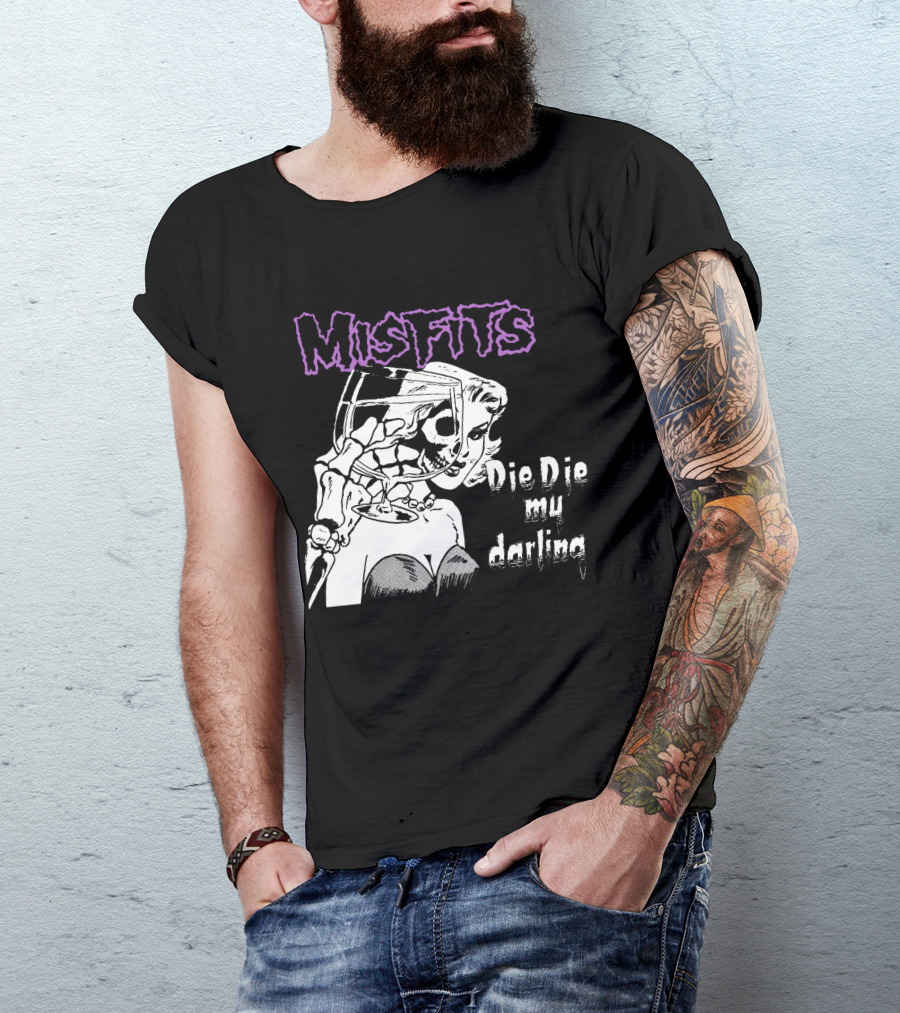 Misfits Die Die My Darling Vintage Comic Style Artwork T-Shirt