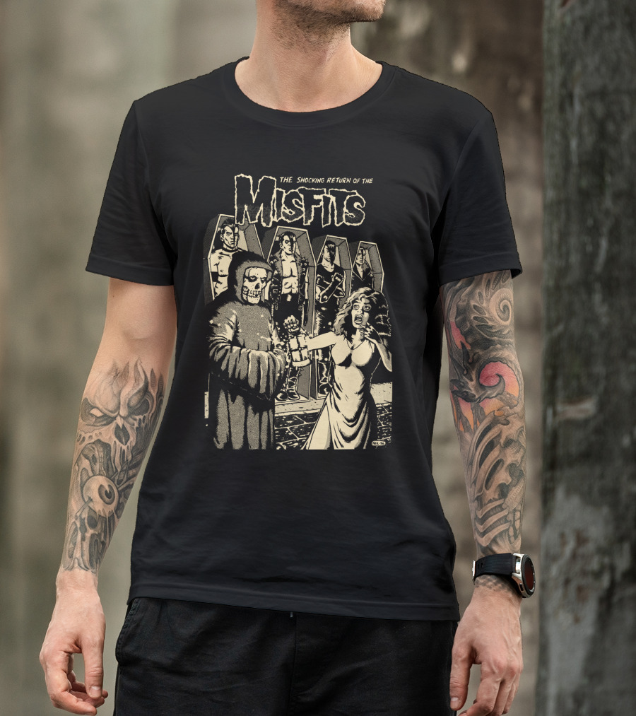 The Shocking Return Of The Misfits Coffin Horror Scene T-Shirt