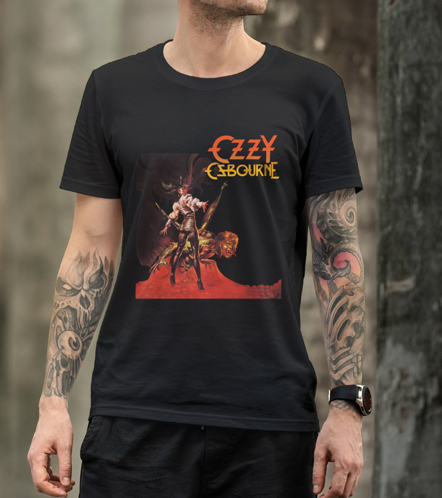 Ozzy Osbourne Bark At The Moon Retro Metal Art T-Shirt