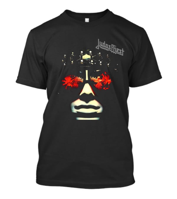 Judas Priest Stained Class Face With Red Glasses T-Shirt
