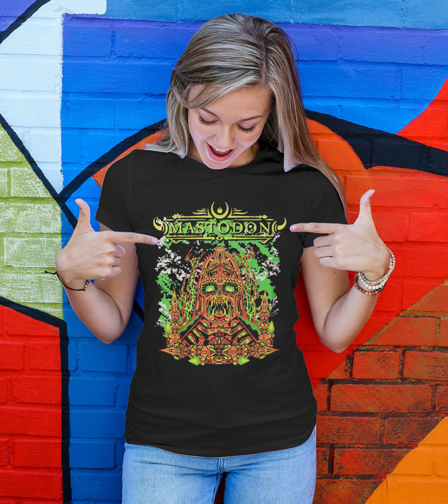 Mastodon Mtd 13 Psychedelic Skull Warrior T-Shirt