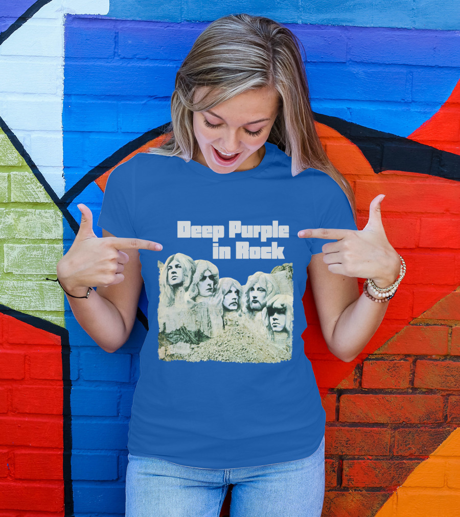 Deep Purple In Rock Mount Rushmore Album Art T-Shirt