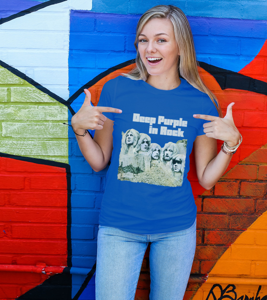 Deep Purple In Rock Mount Rushmore Album Art T-Shirt