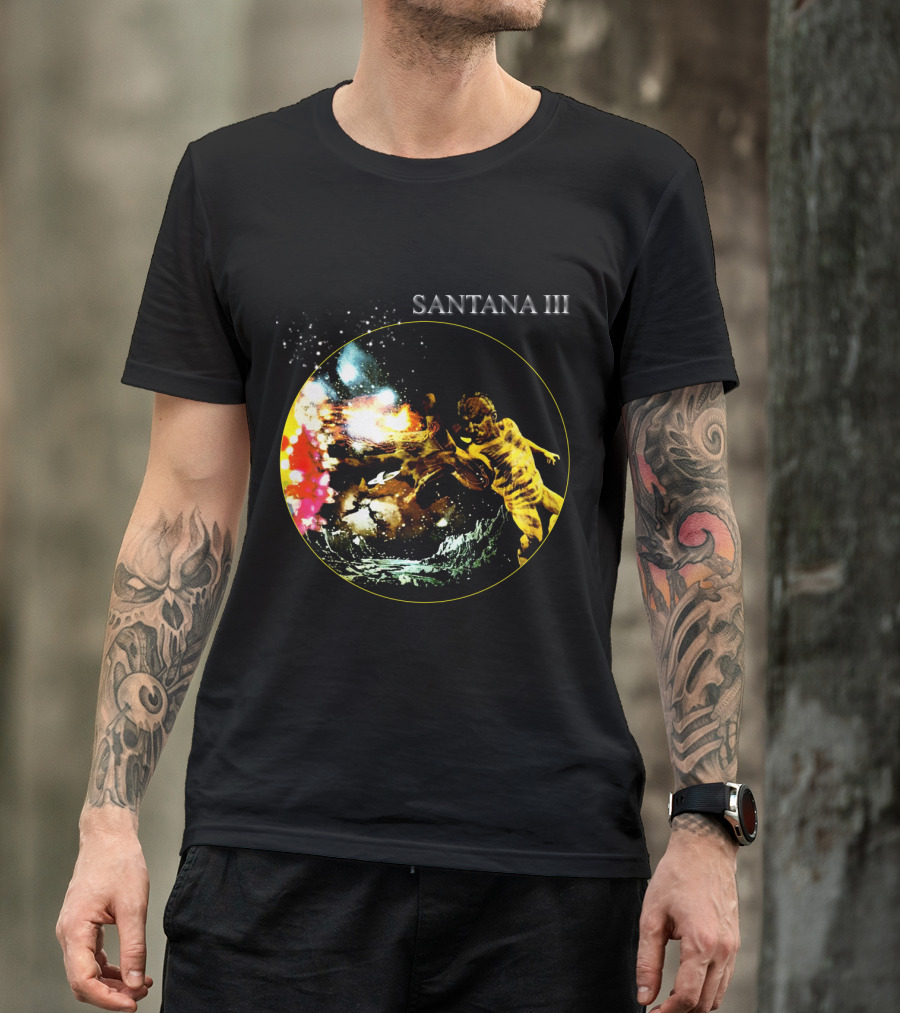 Santana Iii Psychedelic Cosmic Artwork T-Shirt
