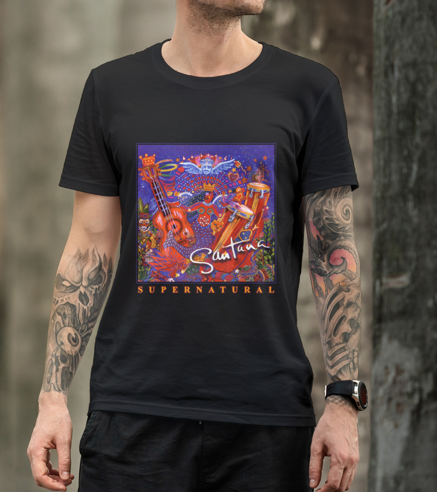 Santana Supernatural Album Artwork🎸 T-Shirt