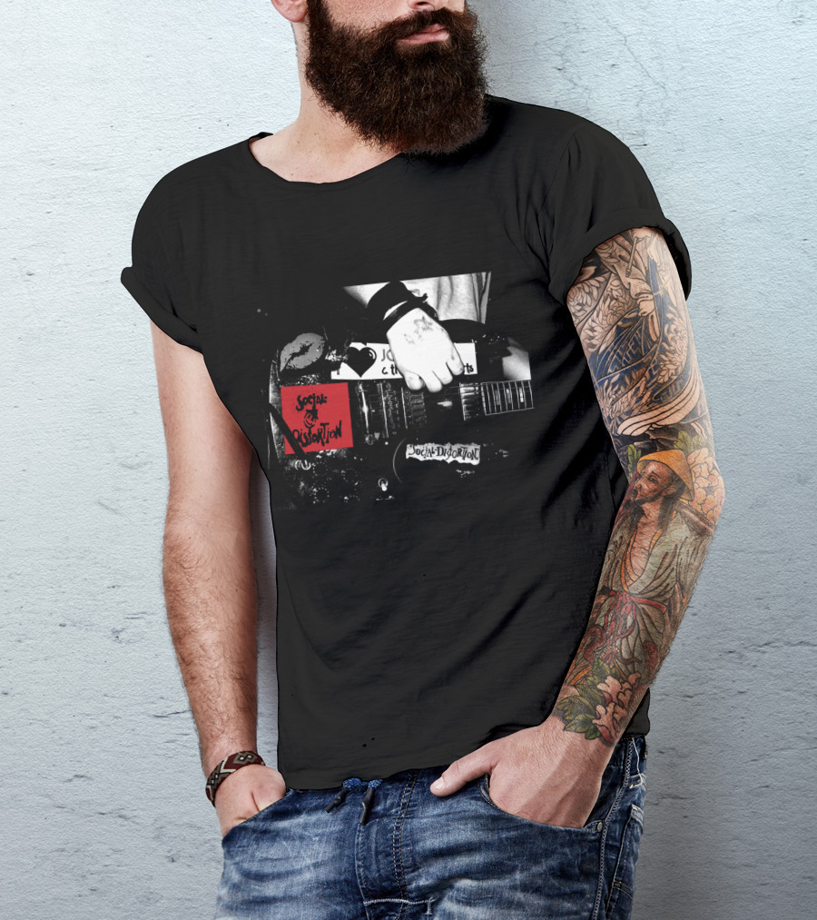 Social Distortion Guitar Image Artwork T-Shirt