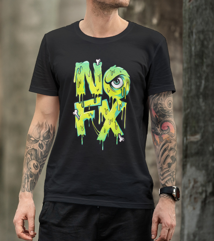 Nofx Melting Monster Eye Dripping Bones T-Shirt