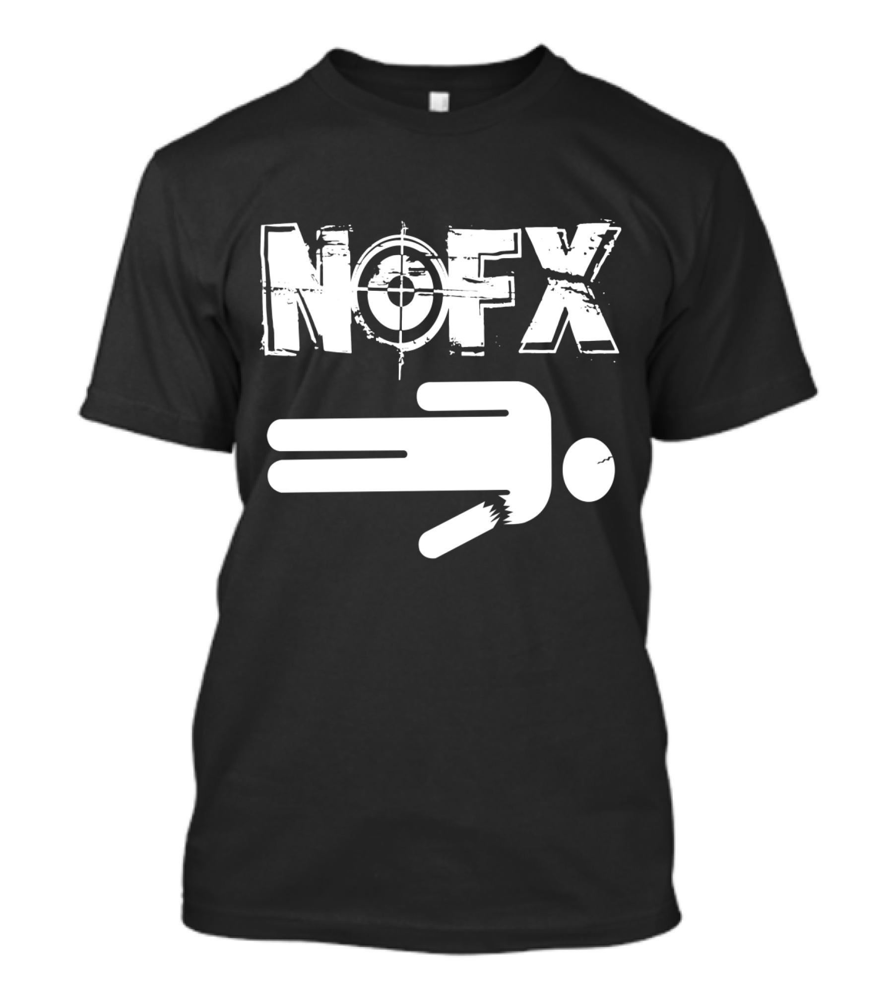 Nofx Target Logo Stick Figure T-Shirt