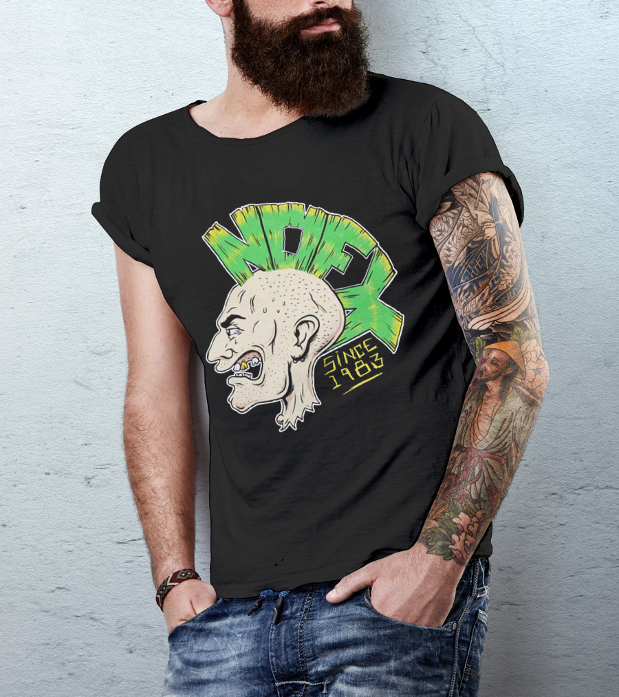 Nofx Since 1983 Punk Mohawk Character T-Shirt