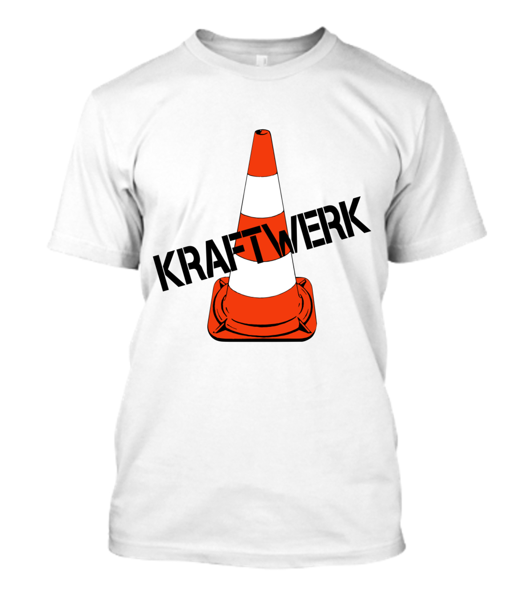 Kraftwerk Highway Traffic Cone Retro T-Shirt