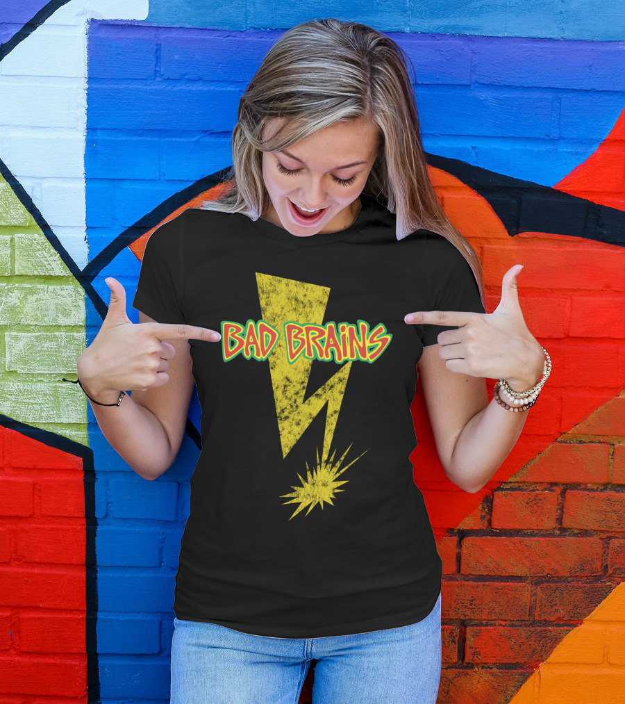 Bad Brains Yellow Lightning Bolt T-Shirt