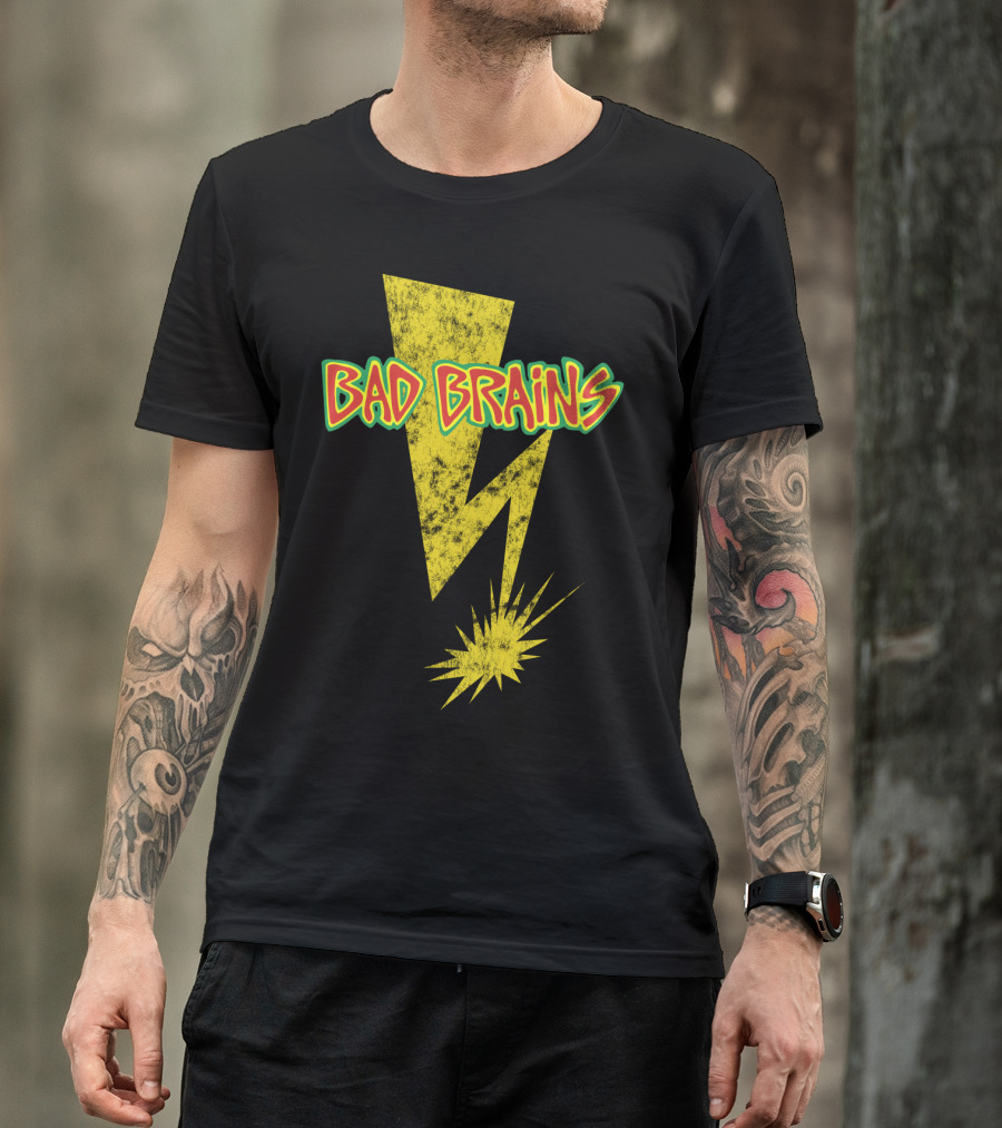 Bad Brains Yellow Lightning Bolt T-Shirt