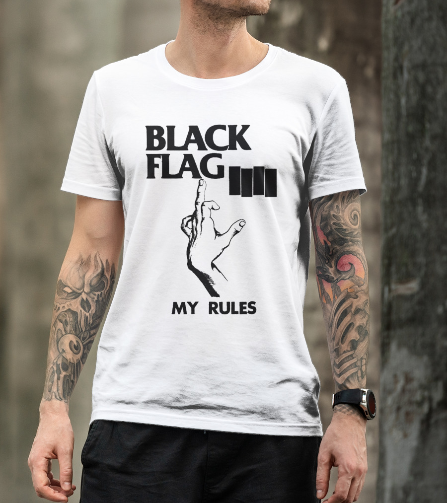 Black Flag My Rules T-Shirt
